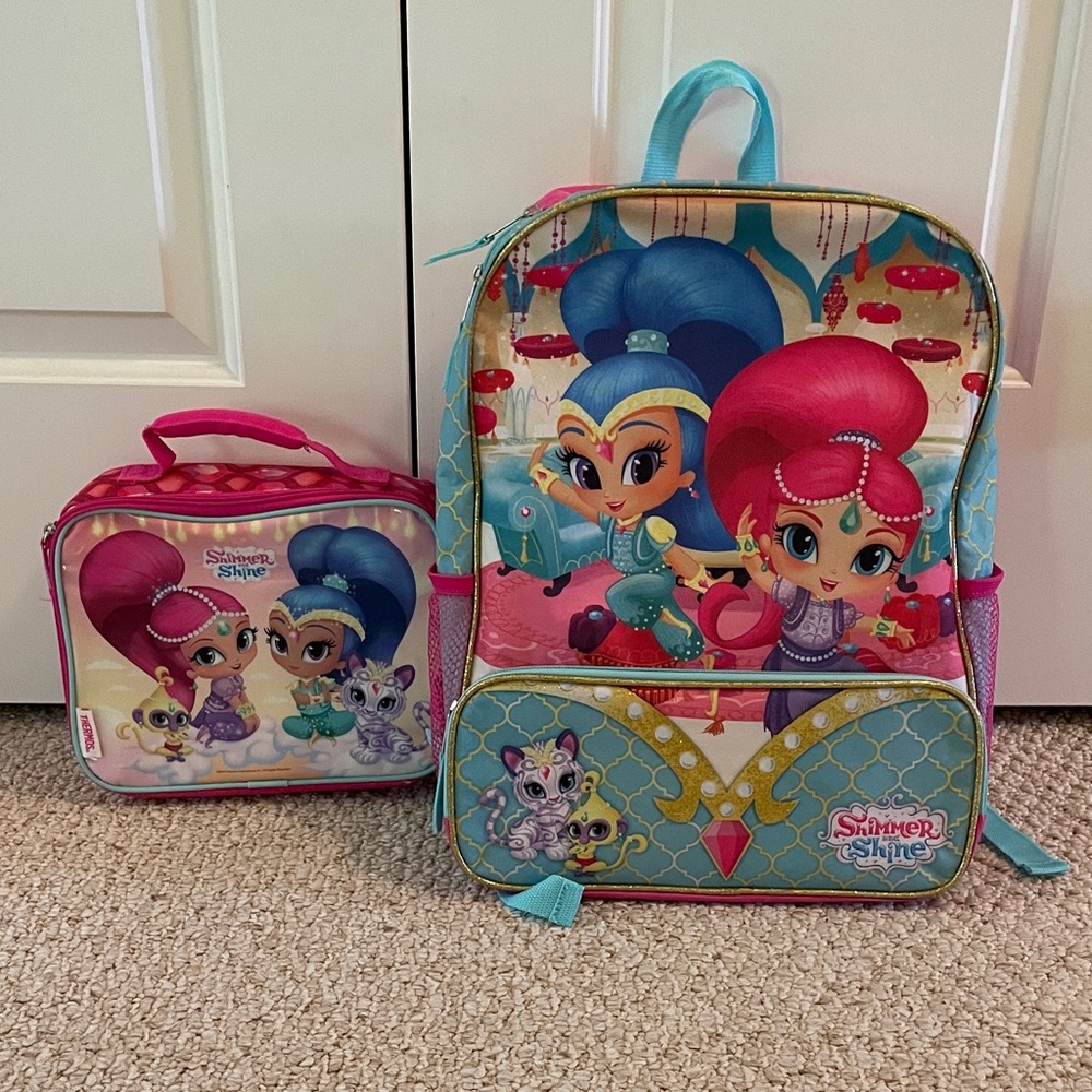 Kids Backpack and Lunchbox Set - Shimmer and Shine